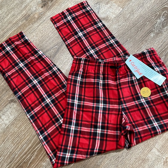 NWT Cat & Jack Boys Plaid Pajama Pants Sz L - Picture 1 of 4